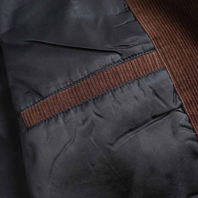 Mannen Klassieke Slim Fit Corduroy Jassen Mode Toevallige Jas Heren Streetwear Turn-Down Kraag Single Breasted Pockets Solid Uitloper