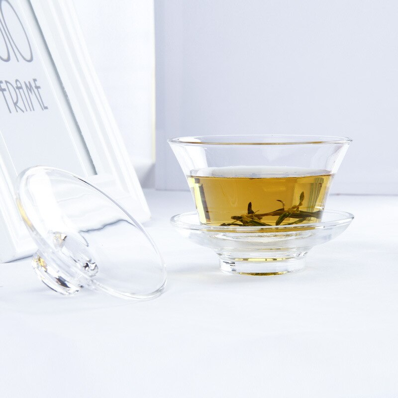 Babao Theekopje Cover Met Transparant Glas Met Base Theekopje Thuis Gezondheid