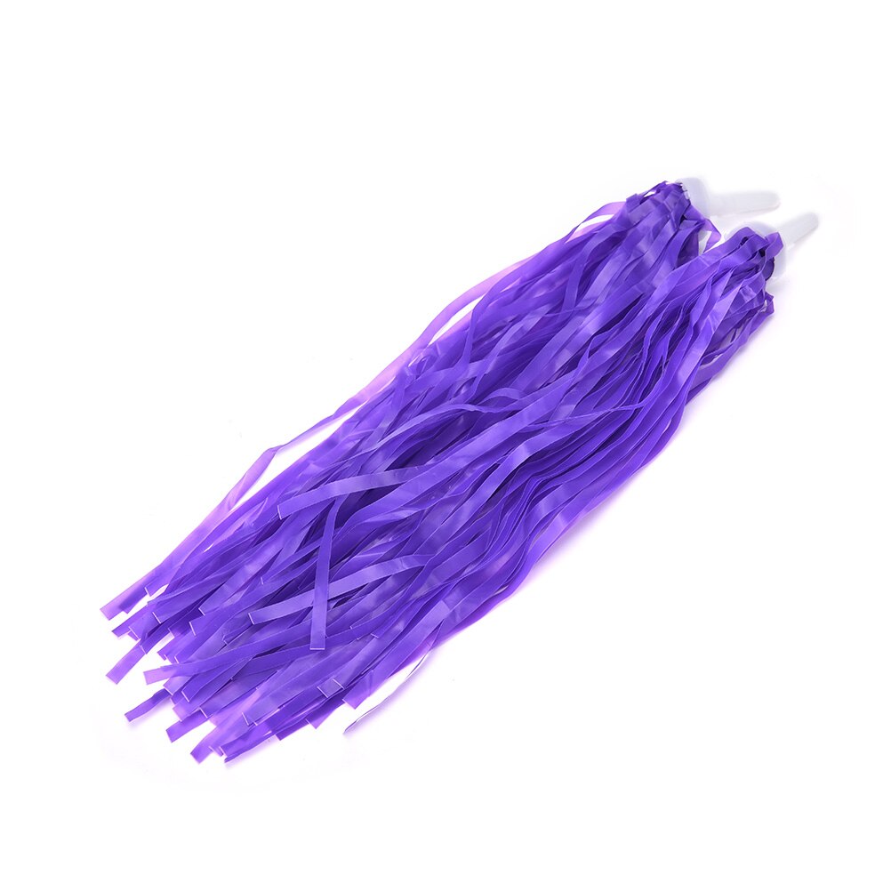 1 Pair Bicycle Handlebar Tassels Kids Scooter Tricycle Handlebar Grips Tassels Bike Handle Grips Decoration PE Streamers: purple