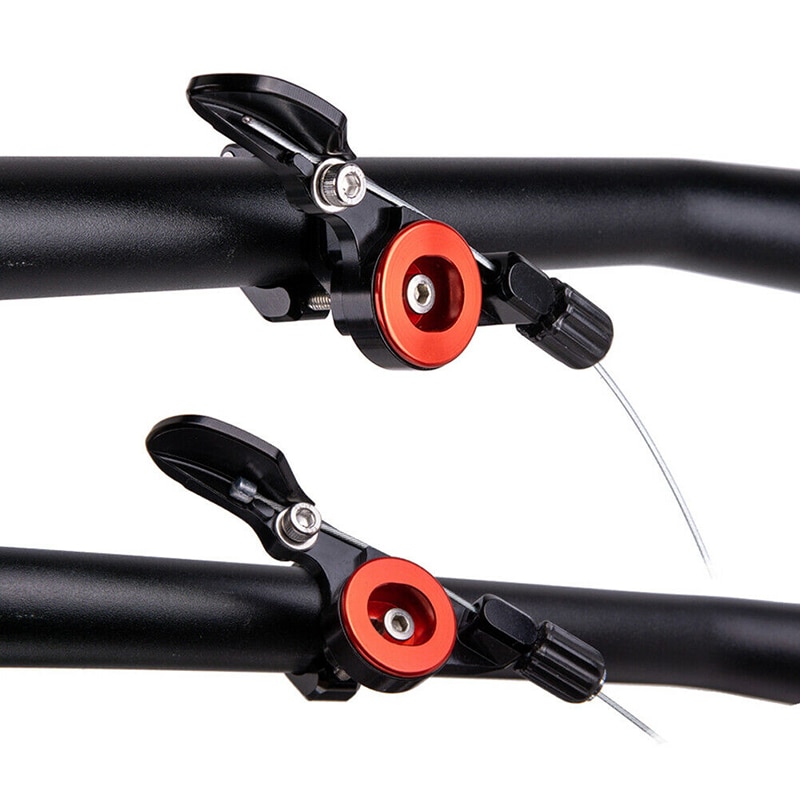 Mountainbike dropper håndtag joystick sadelrør cykel justerbar sadelpind ned mekanisk fjernbetjening håndtag shifter stil