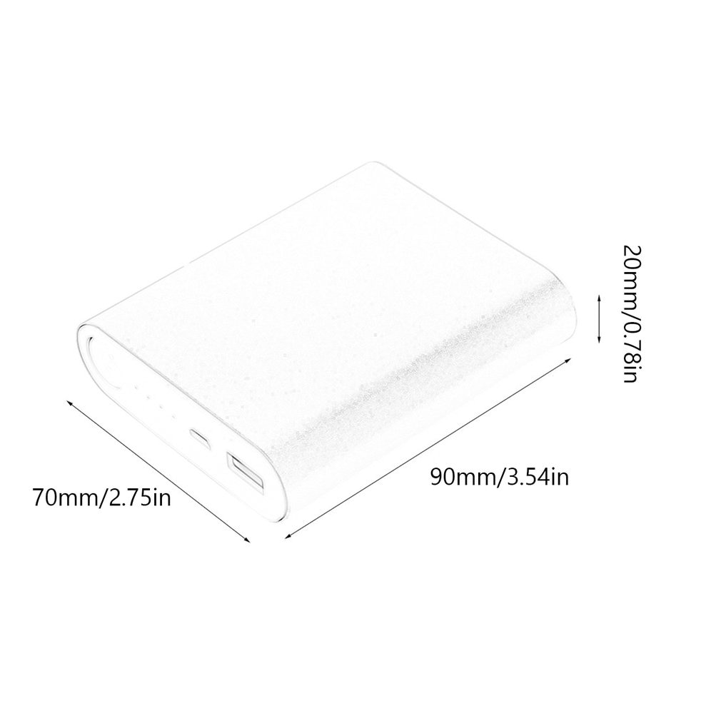 10400mAh Large Capacity USB External Backup Battery Charger 4*18650 Battery Power Bank Case For Phones Charging