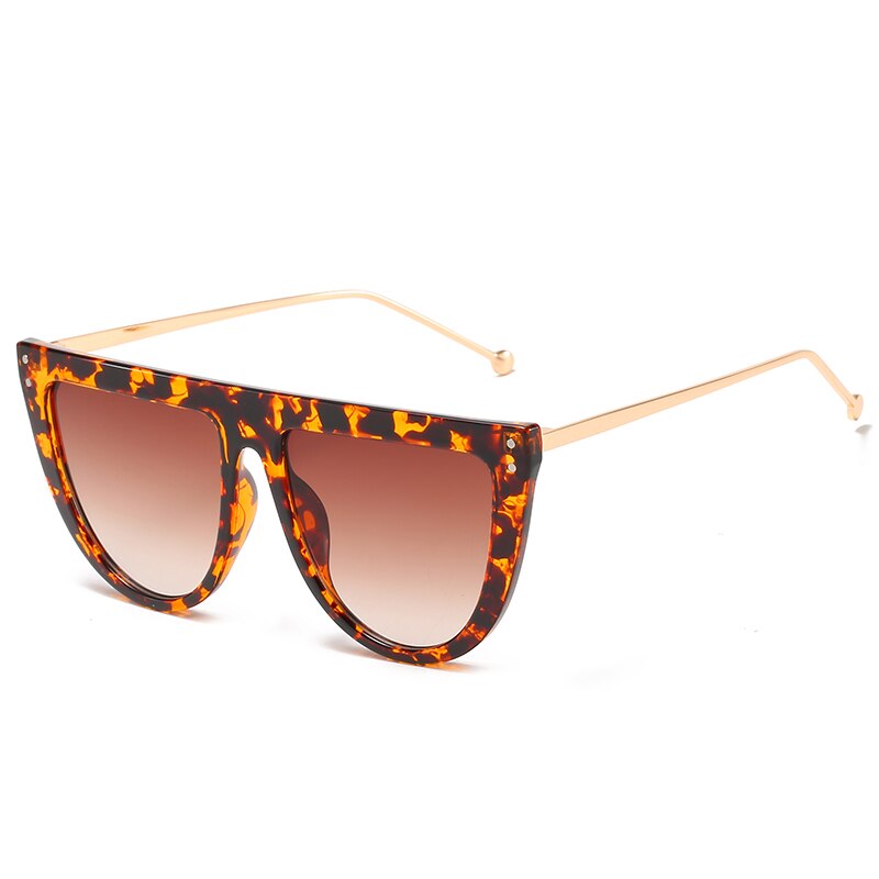 Eendelige wandelzonnebril heren merk oversized zonnebril voor dames zonnebril metaal  uv400 spiegels: 11-wm2082-c4
