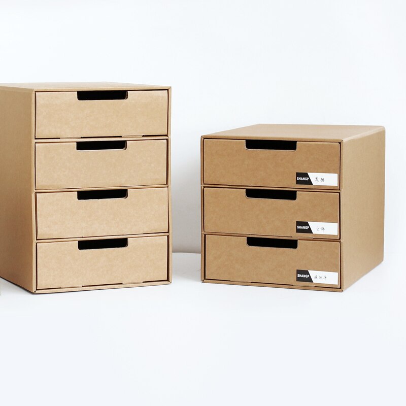 DIY Drawer Organizer Storage Boxs Can Folded Storage Drawers Office Desktop File Cosmetic Sundries Container Home Decor