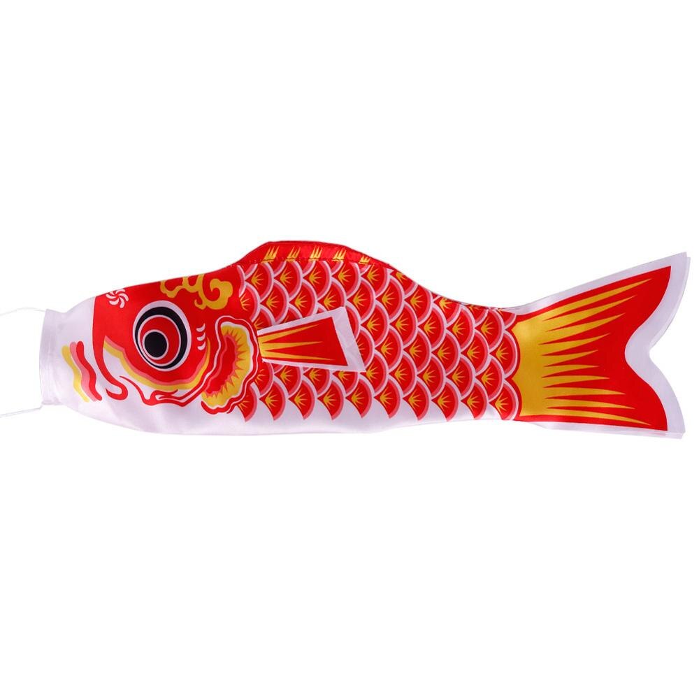 Japanischen Stil 40/70/100 CM Koinobori Karpfen Wind Fahnen Koinobori Bunte Karpfen Flagge Hängen Zauberstab Wohnkultur: rot / 40 cm