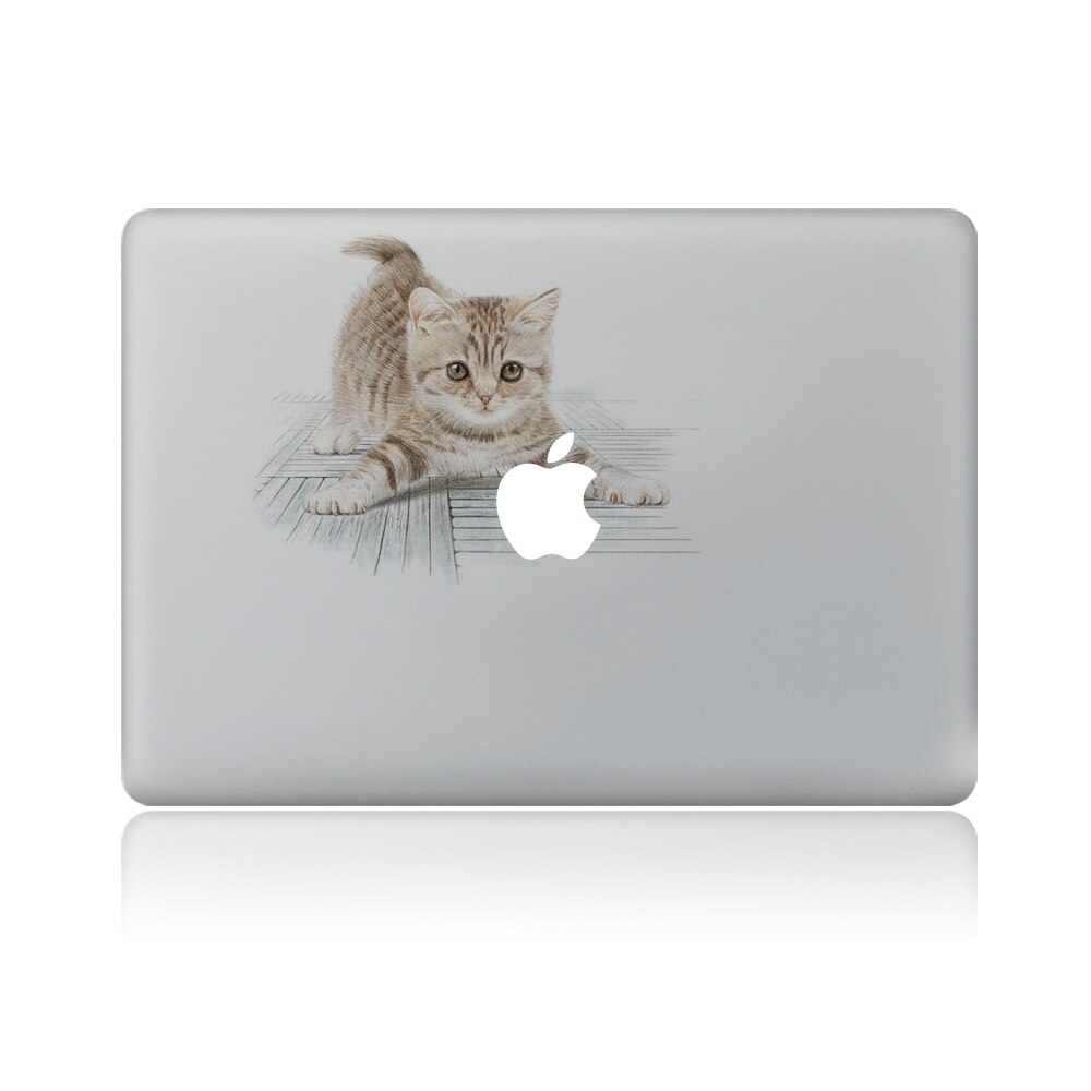 Cute cat Vinyl Decal Laptop Sticker for macbook Pro Air 13 inch Cartoon laptop Skin shell for mac book