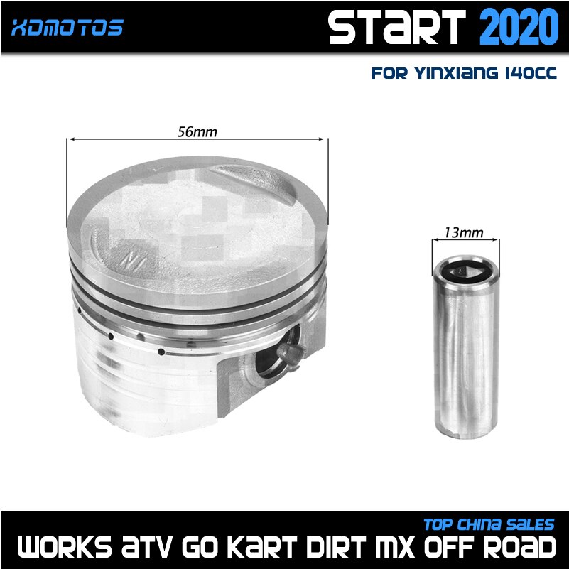 56mm Piston Kit For YX140 YinXiang 140cc 150cc 1P56FMJ Horizontal Engine Dirt Pit Bike Atv Quad Parts