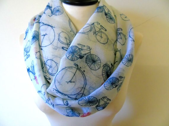 Fiets Infinity Sjaal Wit Silky Sjaal Voor Vrouw Loop Sjaal Accessoire