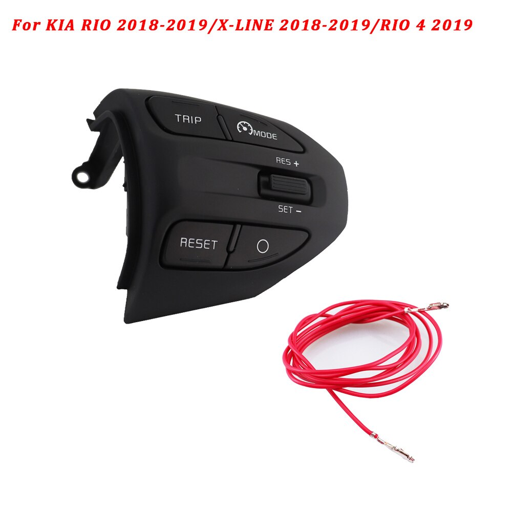 Pre kia  k2 rio ikslain august x-line luxe red line na volante tlačidlo tempomatu bluetooth audio telefón prepínač hlasitosti auto: K2- c červená c
