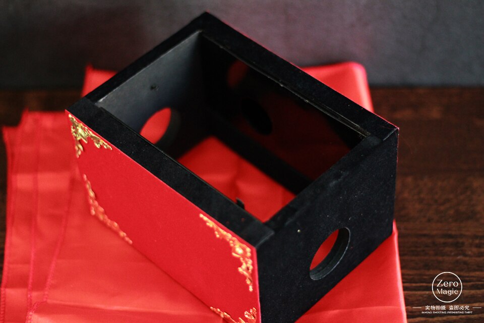 Seide Durch Die Feuer/Feuer Box-Magie Prop, Whosale, Feuer, Requisiten, Komödie, ring, Magie Tricks, Gimmick, Magia Spielzeug, Gadget, Witz, Klassische
