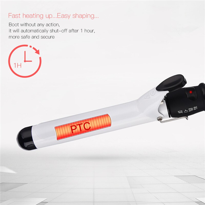 Ckeyin 32mm Fachmann elektrischer keramik-lockenstab mit schnellheizfunktion, lockenwickler, lockenstab-Styling-werkzeug