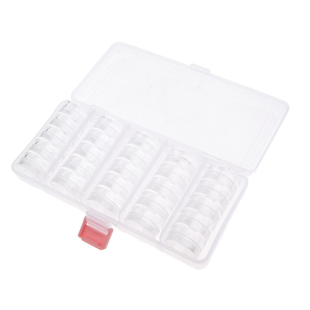 25 stuks lege cosmetische potjes/potjes voor oogschaduw, make-up, gezichtscrème en lippenbalsem, inclusief houder