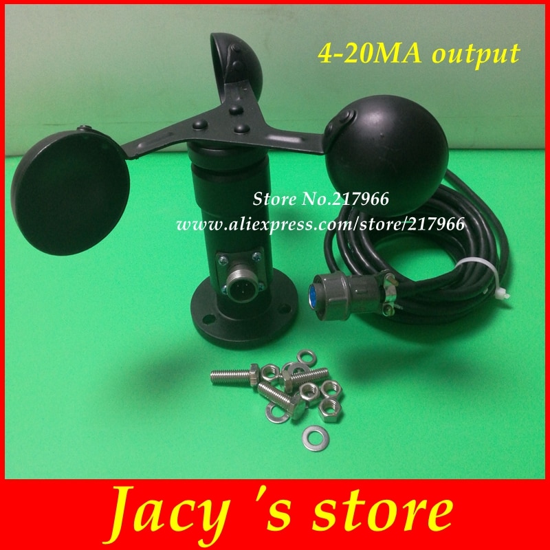 Alarm Wind Speed Meter 3 Fan Blades Tower Crane Anemometer 3