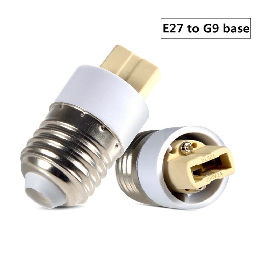 10 stks/partij E27 OM G9 adapter Conversie socket G9 Lamp Base Adapter vuurvast materiaal G9 socket adapter Lamp houder