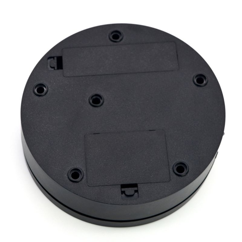3 Speeds Electric Rotating Display Stand Mirror Turntable Jewelry Holder Battery USB Power