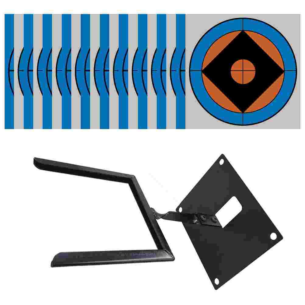 1 Set Target Paper Support Rack Shooting Target Paper Bracket Stainless Steel Thick Target Stand
