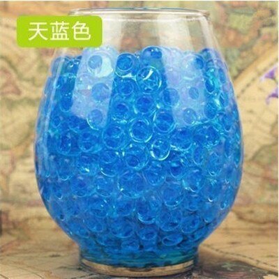 500PCS/ 5 tasche polychromen kristall schlamm kristall erde schwamm kristall perlen farbige keramik blase perlen soilless kultur: Sky blue -5-6