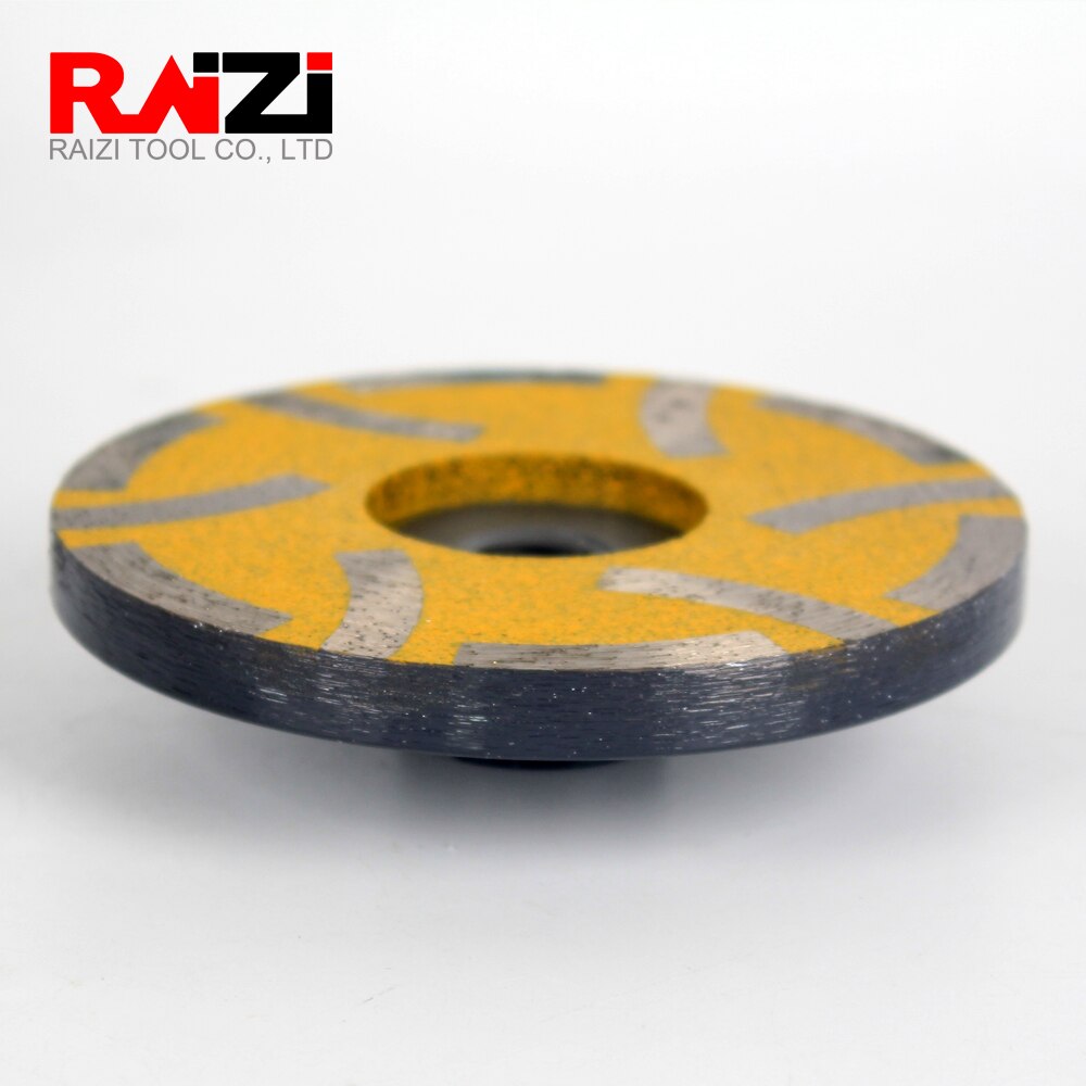 Raizi 4 pouces/100mm résine remplie diamant disque de meulage granit marbre pierre meulage tasse roue outils abrasifs