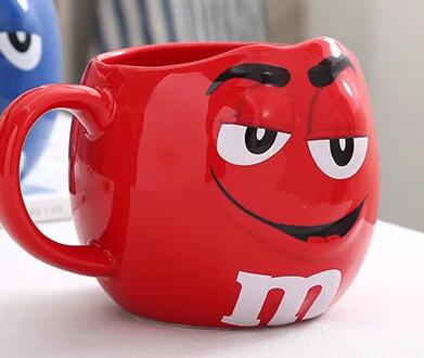 Kubki robić kawy o dużej pojemności kubki na mleko na herbatę śniadaniową: Czerwony