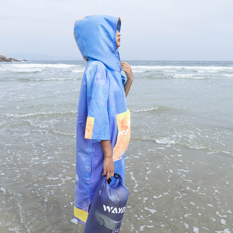 NuJune Changing Towel Hooded Surf Poncho Bath Towel Beach Towel