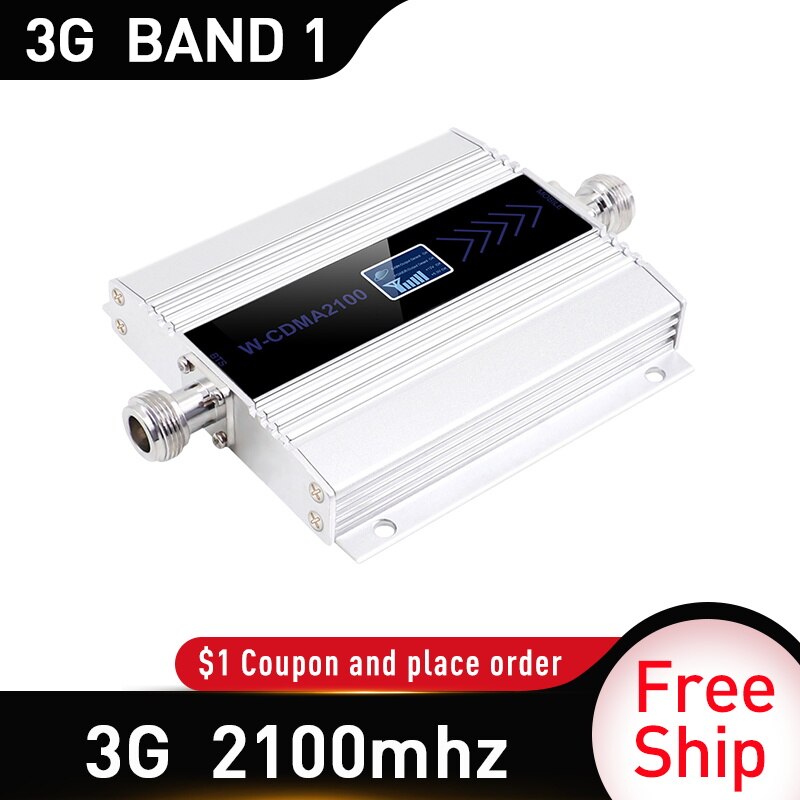 3G WCDMA band1 Signal Booster Gain 65dB 3G UMTS 2100mhz Mobile cellulaire Signal répéteur amplificateur gsm ventouse antenne extérieure