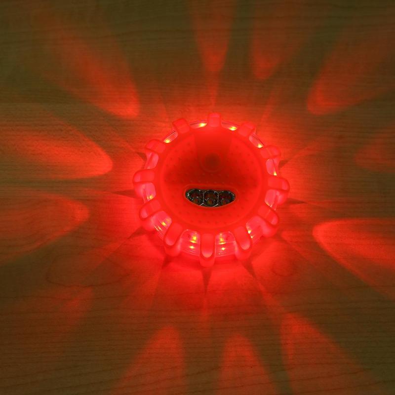 15 LED Emergency Strobe Flashing Warning Lights Super Bright Auto Round Beacon Round Car Roof Police Day Light Road Safety Light