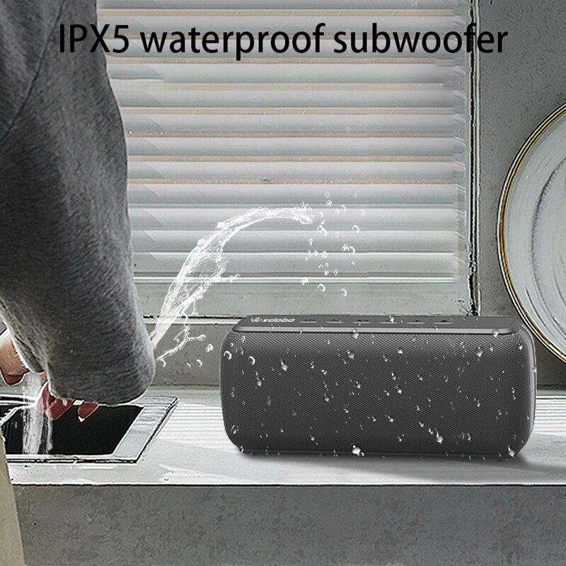 X8 60W Draagbare Bluetooth Luidsprekers Met Subwoofer Draadloze Ipx5 Waterdichte 15H Speeltijd Stem Assistent Extra Bass