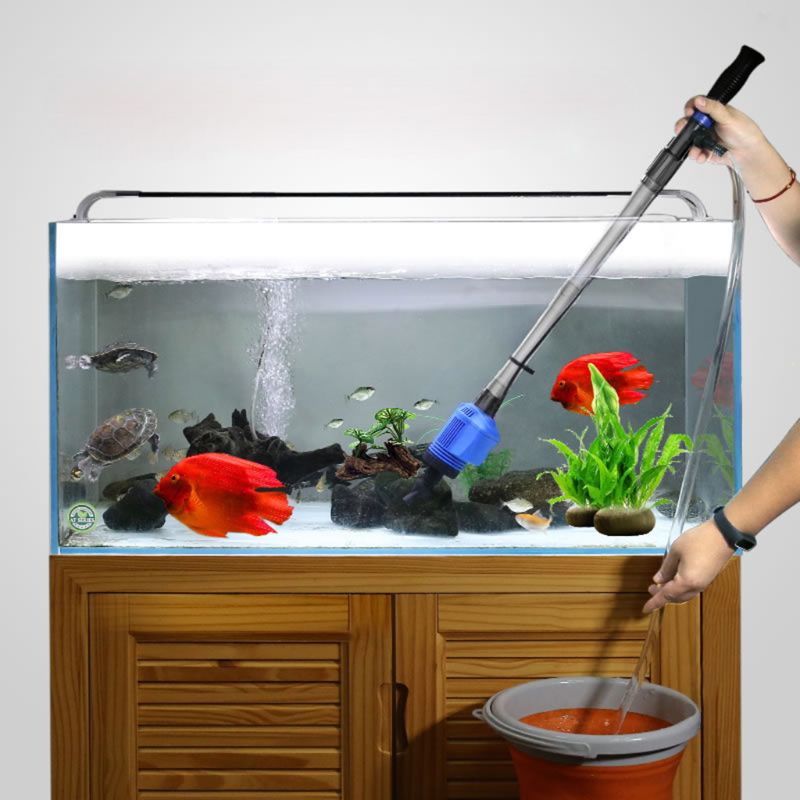 Nettoyeur d'eau d'aquarium électrique automatique | Nettoyeur de gravier pour réservoir moyen et grand