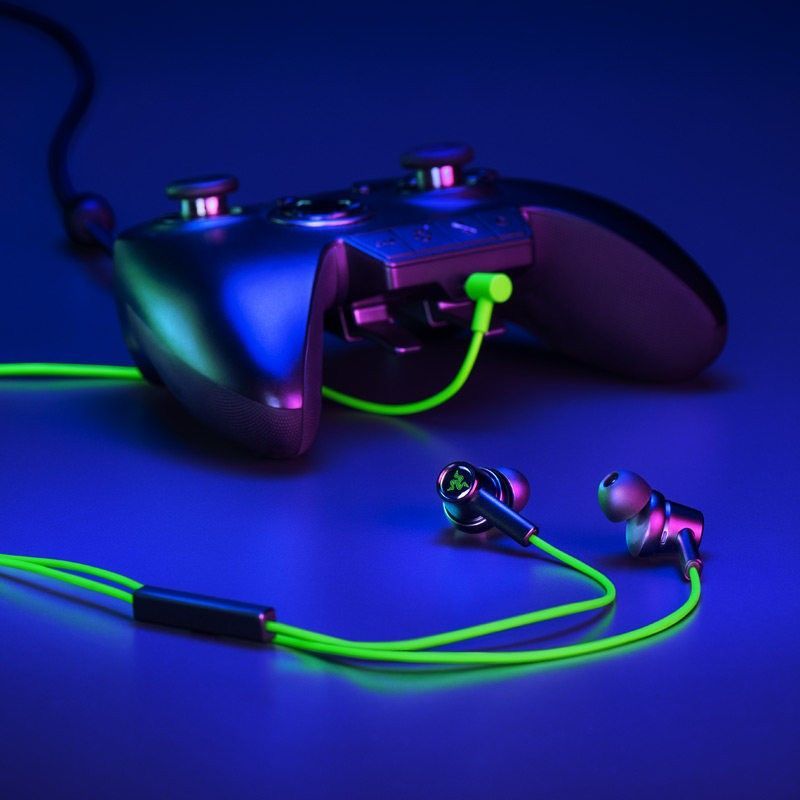 Razer HAMMERHEAD DUO Dual-core in-ear gaming-oortelefoon Stereo muziek Sport-headset 3,5 mm bedrade oordopjes met microfoon Hoofdtelefoon