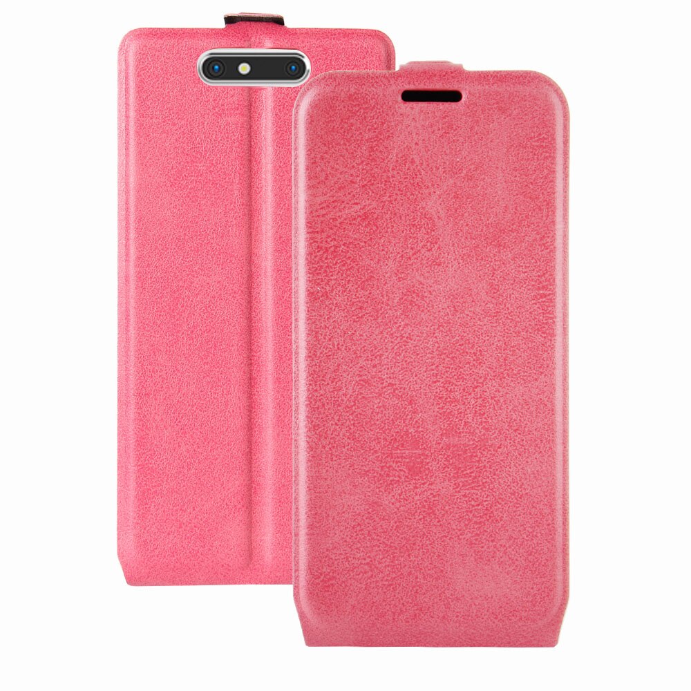 case for ZTE Blade V8 leather case Magnetic adsorption flip case Protective Case Clamshell Holster: Lavender