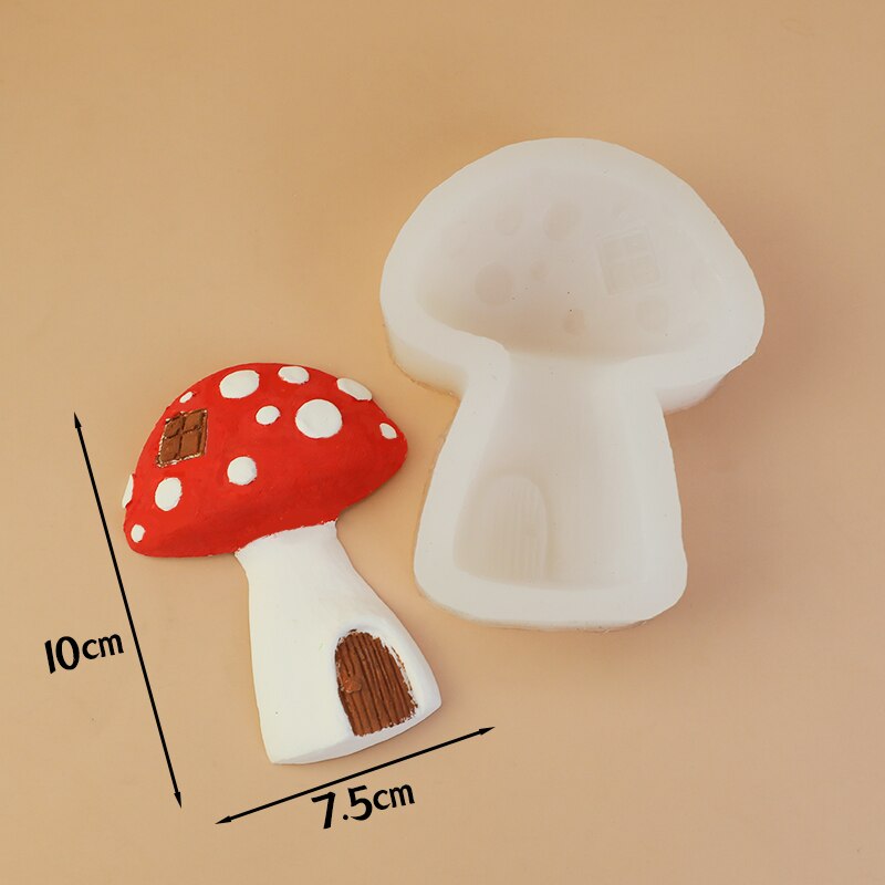 Boom Paddestoel Huis Bos Cake Toppers Voor Kid &#39;S Verjaardag Decoratie Jongen Vlinder Bloem Cupcake Toppers Verjaardag Broodjes: mushroom Mould