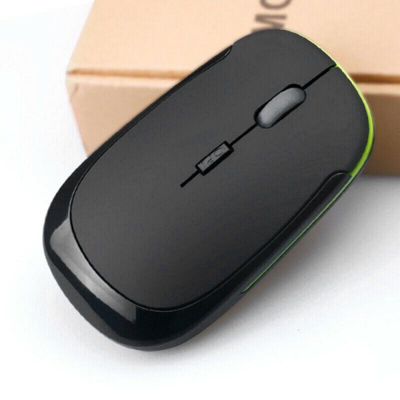 1PC Drahtlose Maus 2,4 Ghz Photoelektrische Stille Mit USB Adapter Optische Ergonomische Spielen Maus Photoelektrische Für PC Laptop