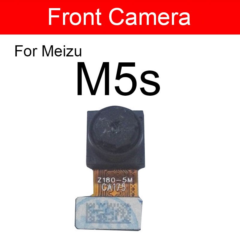 Hoofd Rear Camera Moduel Voor Meizu M5 M5s M5Note Terug Camera Grote Facing Camera Flex Lint Kabel Vervanging Reparatie Onderdelen: front Meizu M5s