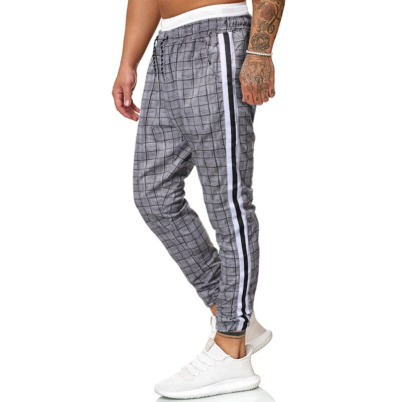 Plaid Broek Mannen Mode Hip Hop Joggers Streetwear Joggingbroek Voor Mannen Harembroek Mannen Casual Broek Mannen Gecontroleerd Broek