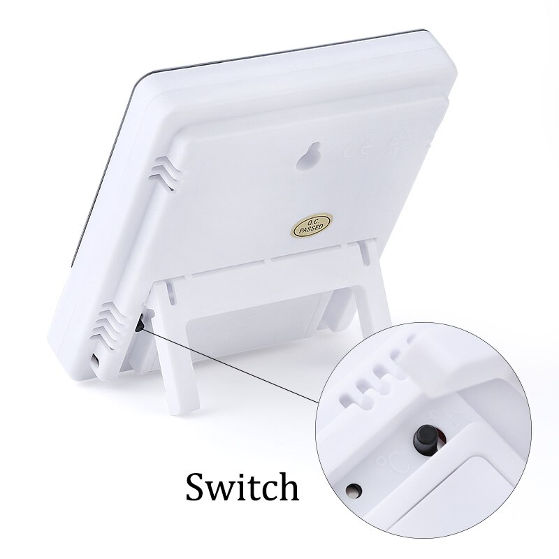 Thermomètre numérique pour Extension de cils, hygromètre électronique LCD, température, humidité, compteur de cils, horloge météo