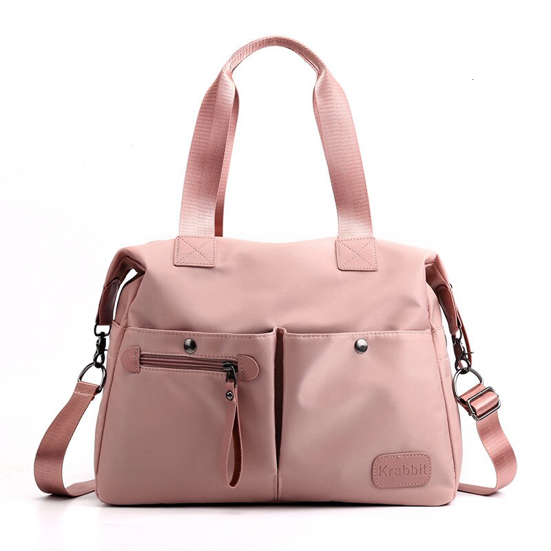 Handtasche Frauen Umhängetasche Wasserdicht Rosa Violet Schwarz Nylon Casual Große Kapazität Schulter Taschen