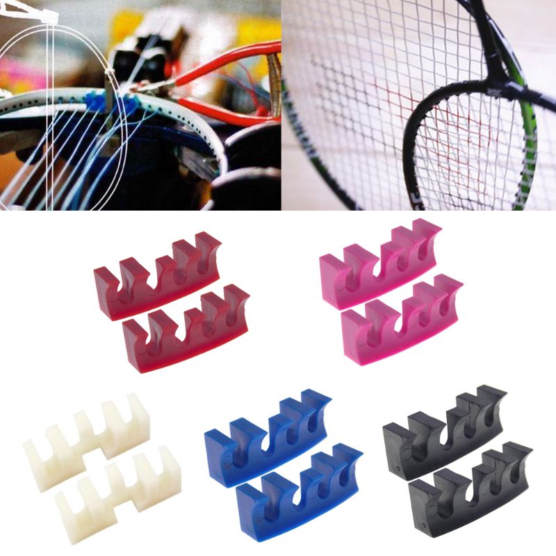 2pcs Badminton Stringing Machine Tool Racket Load Spreader Adapter Universal Protector Attachment