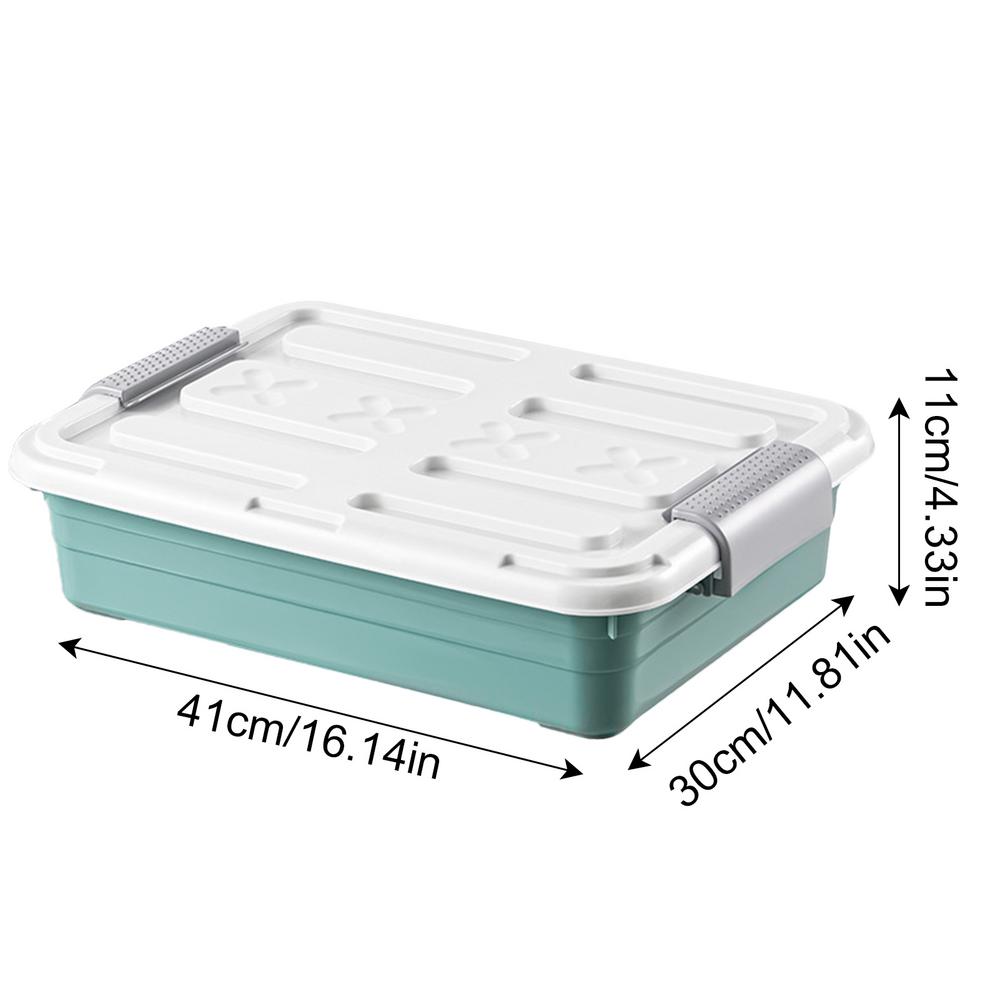 Onderbed Organizer Onder Bed Opslagcontainers Waterdicht Met Casters Grote Capaciteit Ruimtebesparende Opslagbenodigdheden: green