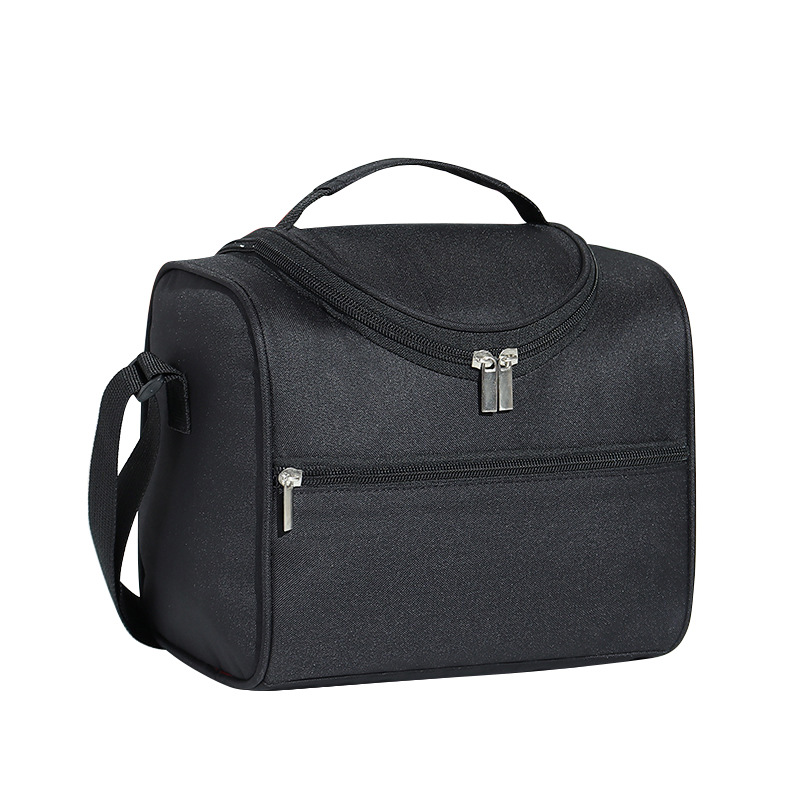 Large Capacity Square Thermal Lunch Bags Portable Cooler Bag Insulated Food Bags for Work School Picnic Bento Bags with Zipper: Blue