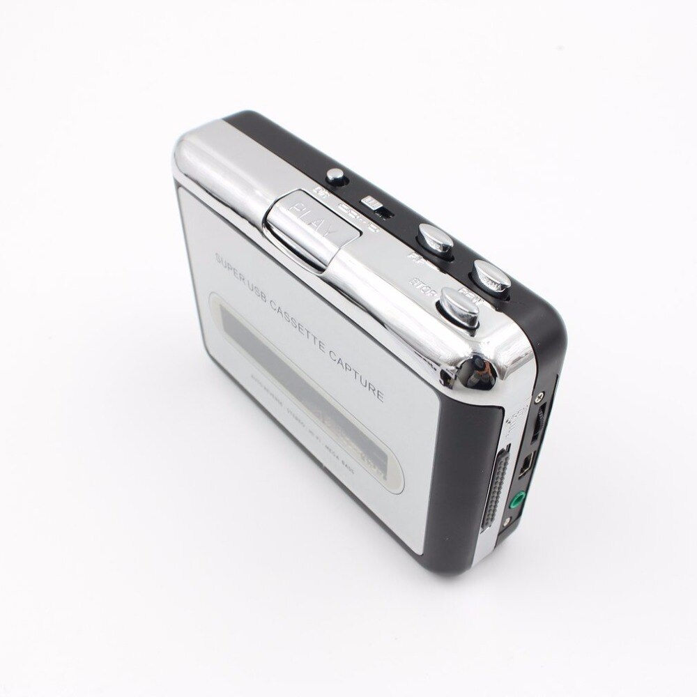 Portable Tape To PC Super USB Cassette-To-MP3 Converter Capture Music Player With USB Cable Audio Plug And Play USB Device