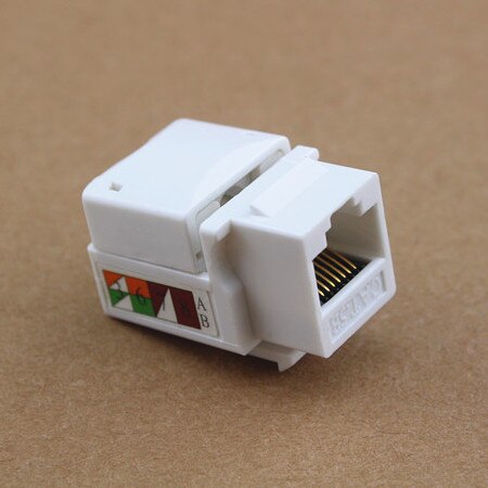 SeTo RJ45 Cat5e Network Plug Module RJ45 Cat5e Connector Keystone For Wall Plate Socket