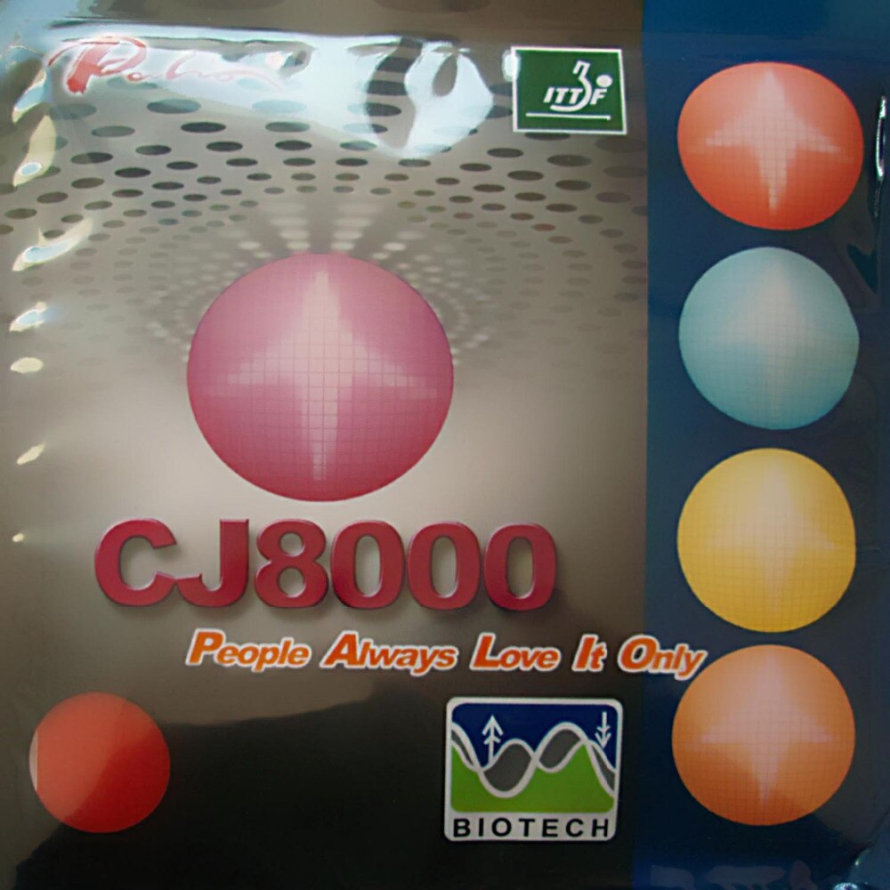 Original Palio CJ8000 (BIOTECH) 2-Side Loop Type pips-in table tennis / pingpong rubber with sponge (H36-38)