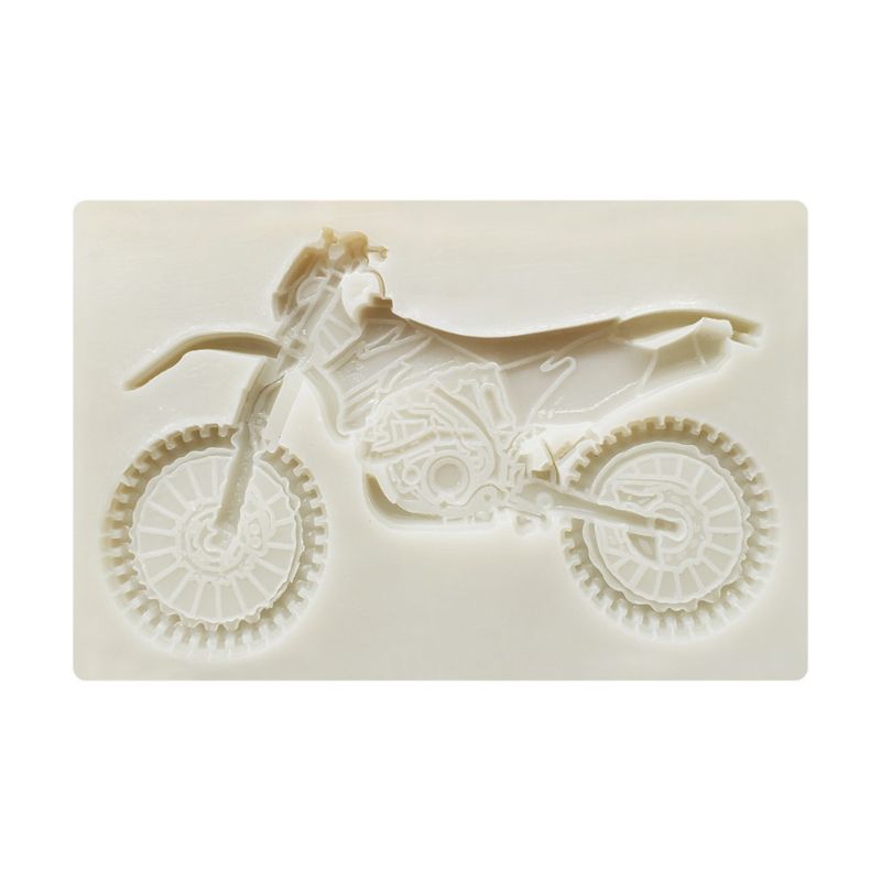 3D Motorfiets Siliconen Mallen Sugarcraft Cake Decorating Fondant Mold Diy Bakken