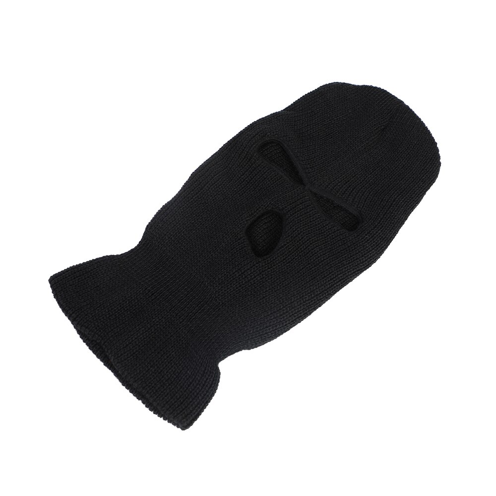 Ski Mask Knitted Face Cover Winter Balaclava Full Face Mask for Winter Outdoor Sports CS Winter Three 3 Hole Balaclava Knit Hat: 6