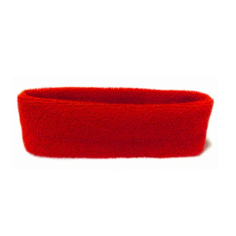 Unisex Yoga Haarband Sport Katoen Zweetband Hoofdband Voor Mannen Vrouwen Hoofdbanden Hoofddeksels Sterke Elastische Haarbanden Haaraccessoires: red