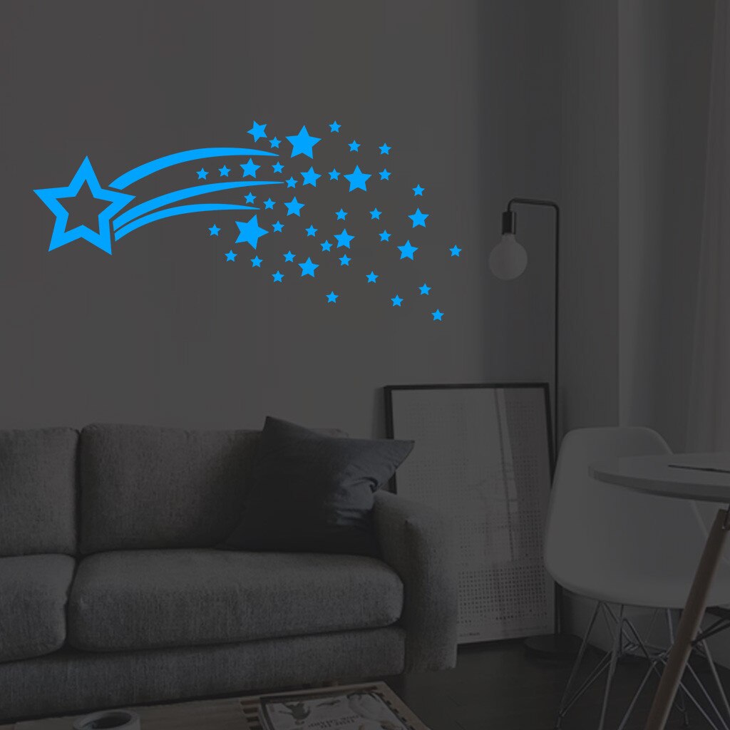 30 # Moderne Stijl Muurstickers Tl Stars Thuis Art Mural Muurstickers Kamer Diy Decor Decoratie Accessoires Для Дома: Blue 