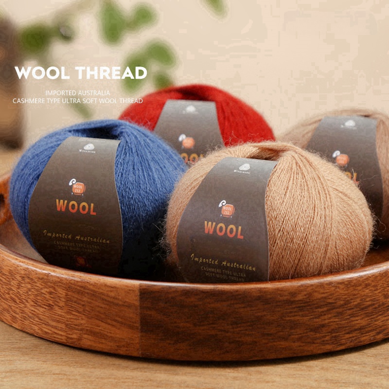 En stor pakke med  of 500g stk. kashmirgarn af fint uld, der bruges til håndlavet gør-det-selv-strikkegarn, til fremstilling af varme herre- og dametrøjer, tørklæder, huer, knæbeskyttere, handsker, bukser, tæpper, hobbyartikler og andre garnnøgler. , 1 poser = 10 stk. = 500g