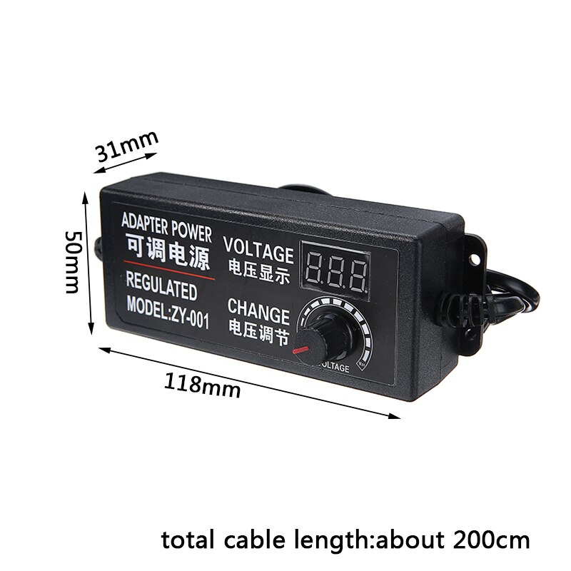 Adaptateur d'alimentation réglable ca à cc, chargeur, tension Variable, prise ue, 3-12V/9-24V, pour le contrôle de la vitesse du moteur cc