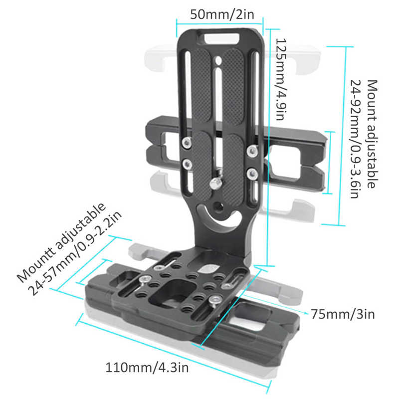 Legering Stabilisator Quick Release Plate L Verticale Schieten Board Voor Zhiyun Weebill S Quick Release Plate Camera Quick Release