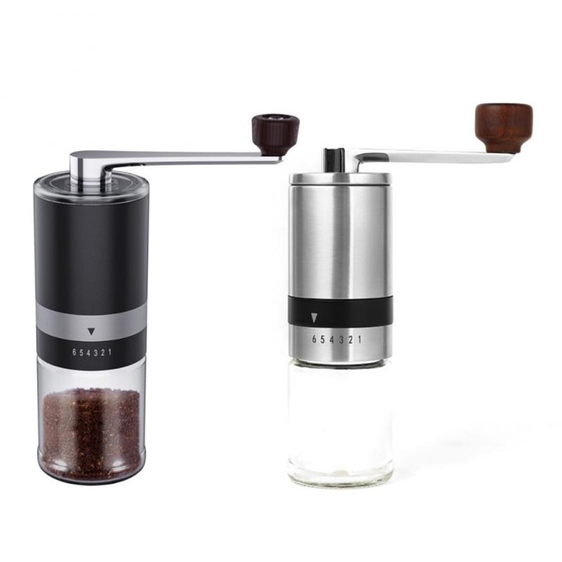 Stainless Steel Manual Coffee Grinder Easy Clean Kitchen Tools Adjustable Handmade Bean Coffee Bean Milling Machine Kitchen Tool