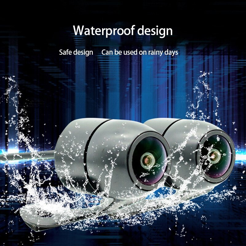 1080p hd 3 inch dubbele camera motorfiets dvr dashcam rijrecorder g-sensor